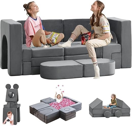 22Pcs Kids Modular Play Couch Set