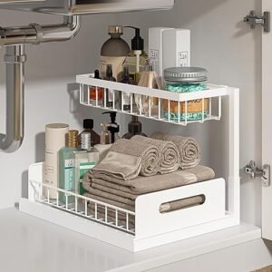 REALINN 2-Tier Pull Out Sink Organizer