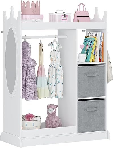 UTEX Kids Play Armoire with Mirror