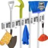 Wall-Mount Broom and Mop Holder