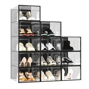 X-Large Stackable Shoe Storage Boxes: Organize Your Footwear!